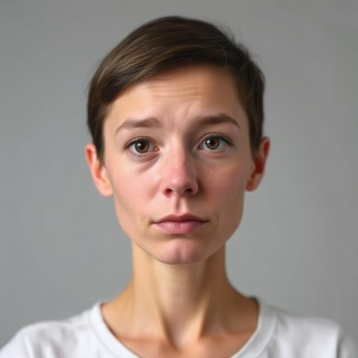 Portret žene srednjih godina sa vidljivim umorom u licu